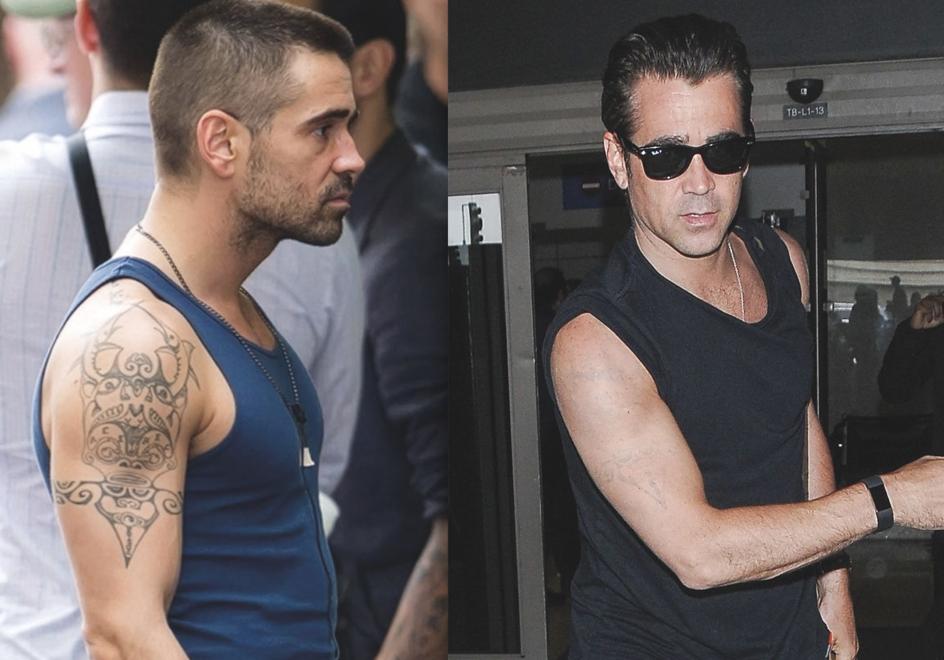 Colin Farrell es otro 'arrepentido' y ha descrito muchos de sus tatuajes como «marcas de borracho». Angelina Jolie, Justin Bieber, Rihanna, Miley Cyrus o Cara Delevingne también figuran en esta lista.
