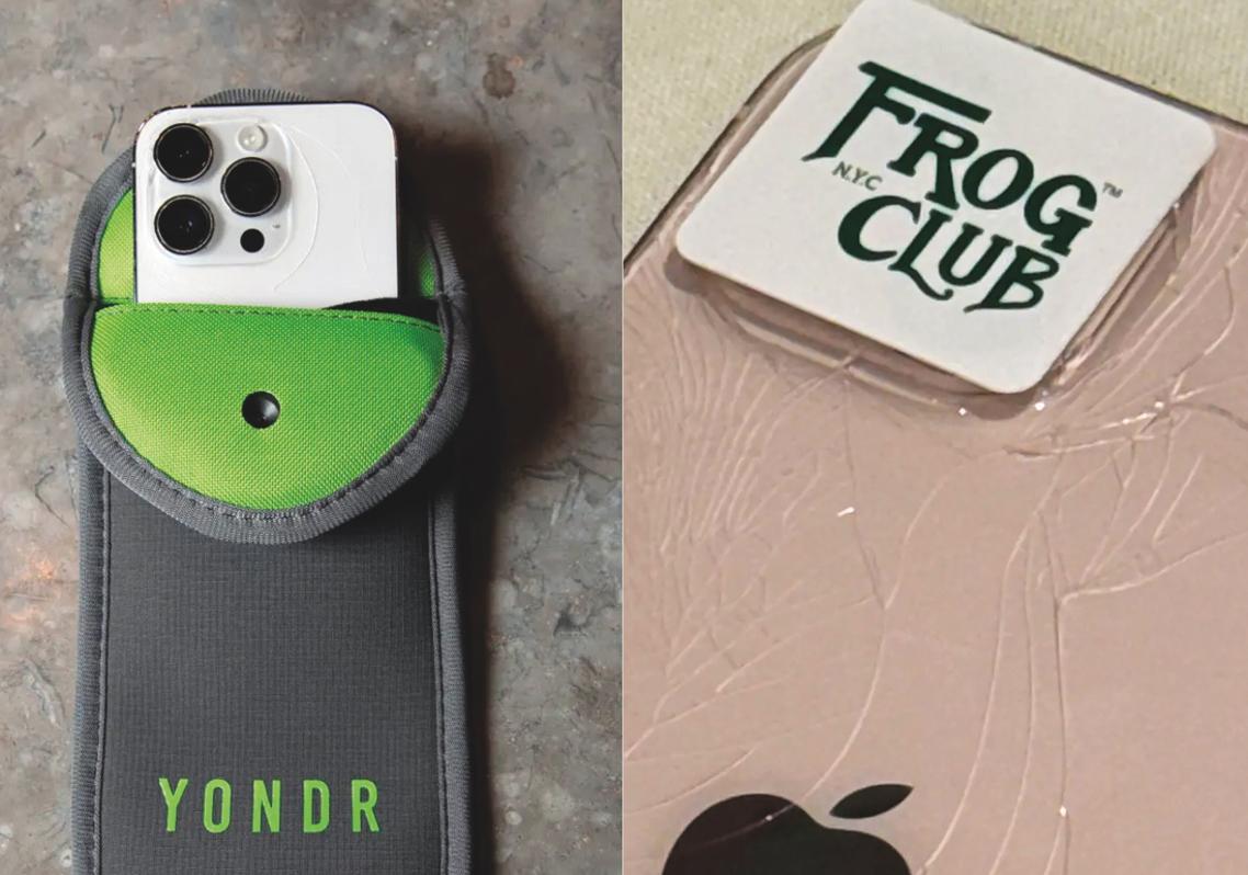 En 2024, The Palace, un club nocturno en el Soho de Nueva York, prohibió a sus clientes usar los móviles y les ofrecen fundas Yondr. Frog, otro club de la Gran Mazana, impone pegatinas en las cámaras.