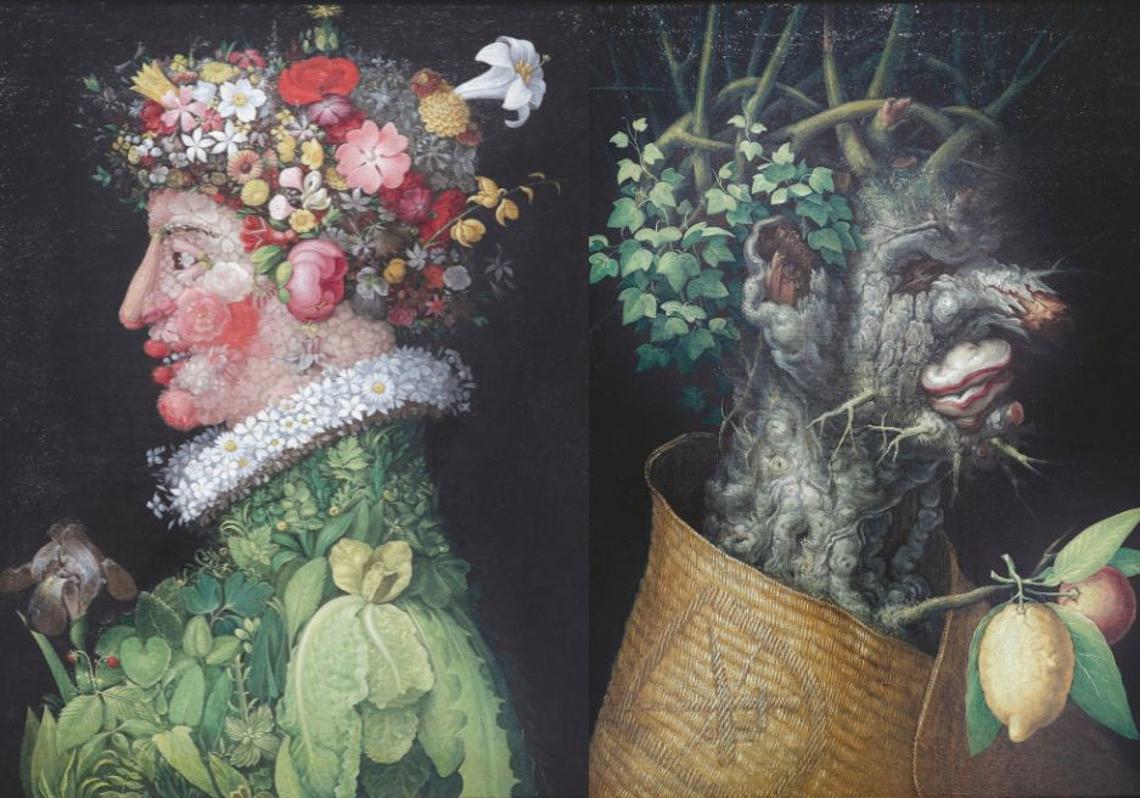 En 'La primavera' retrata a una joven compuesta de flores frescas. Es la primera de 'Las cuatro estaciones', serie que funcionaba como propaganda encubierta de los Habsburgo: cada estación envejece progresivamente (de doncella primaveral a anciano invernal), sugiriendo que la dinastía imperial era eterna como los ciclos naturales.