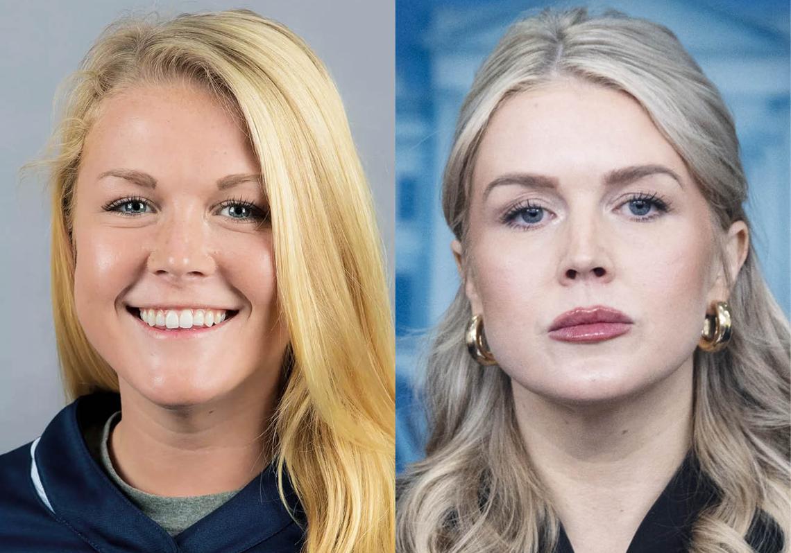 Karoline Leavitt, de 28 años, es Secretaria de Prensa de la Casa Blanca.