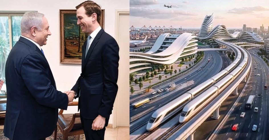 Netanyahu es amigo de Charles Kushner, el padre de Jared, 'de toda la vida', así que conoce a Jared desde que era un niño. El yerno de Trump es tan cercano al líder israelí —con quien ha diseñado el nuevo 'plan' inmobiliario para Gaza (dcha.)— que circulan no pocas teorías de la conspiración que afirman que, en realidad, es un agente del Mossad reclutado para casarse con Ivanka Trump.