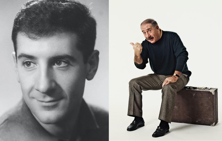 Landa comenzó ganándose la vida como doblador, pero en cuanto consiguió su primer papel en el teatro y empezó a llamar la atención y ya nunca le faltó trabajo en teatro, televisión y cine. Izda: en los años 60. Dcha., en 1993.