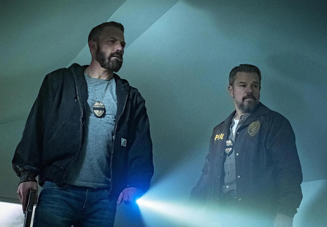 Matt Damon y Ben Affleck en la película de Netflix 'El Botín'. Damon no le acompaña en la aventura de InterPositive, que convierte a Affleck en asesor senior de la compañía.
