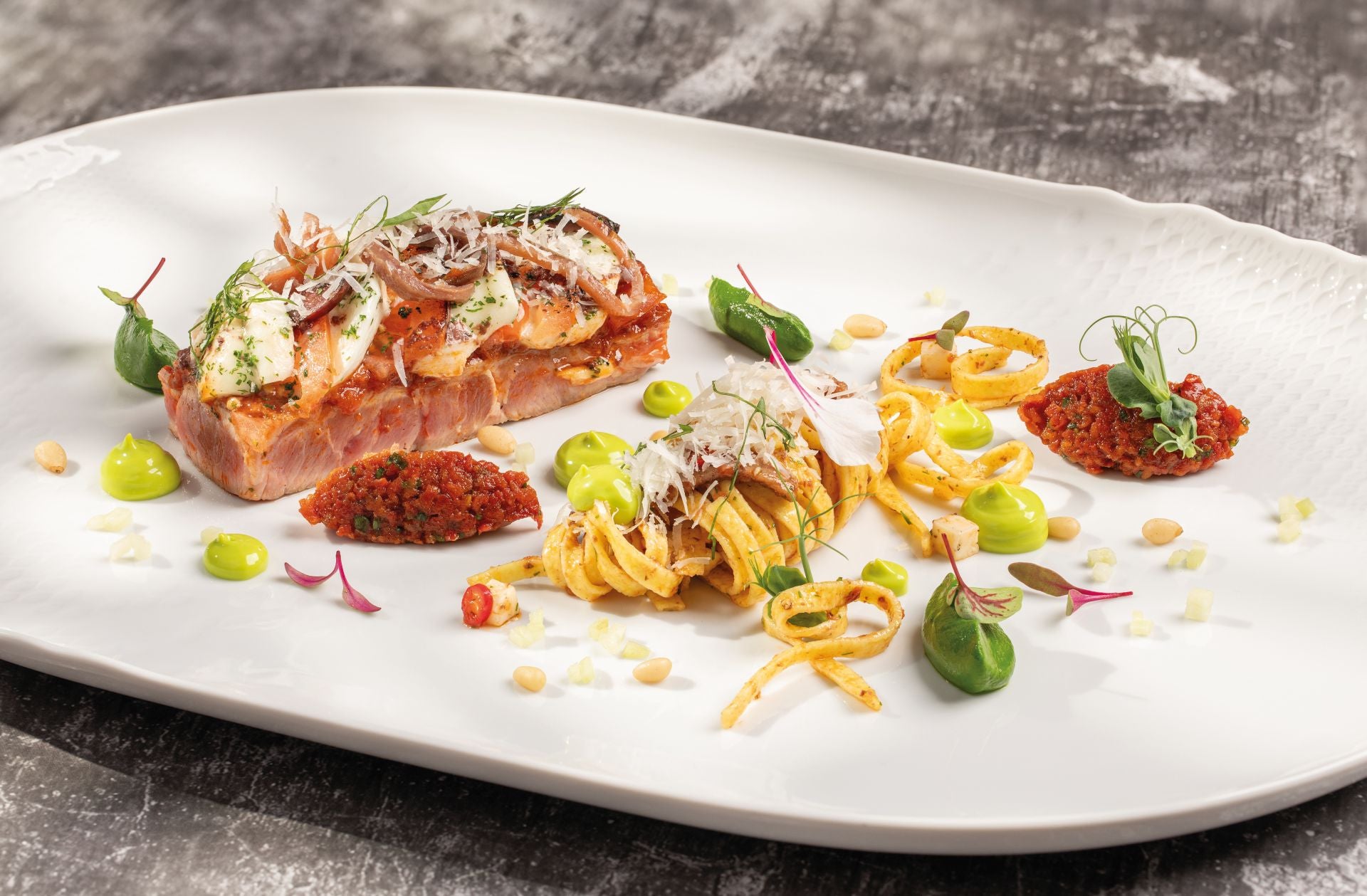 Cabezada de cerdo ib&Atilde;�rico a la italiana