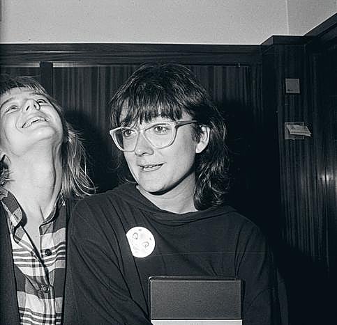Coixet junto con Emma Suárez en 1988, la protagonista de su ópera prima, 'Demasiado viejo para morir joven', que se presentó en el Festival de San Sebastián.