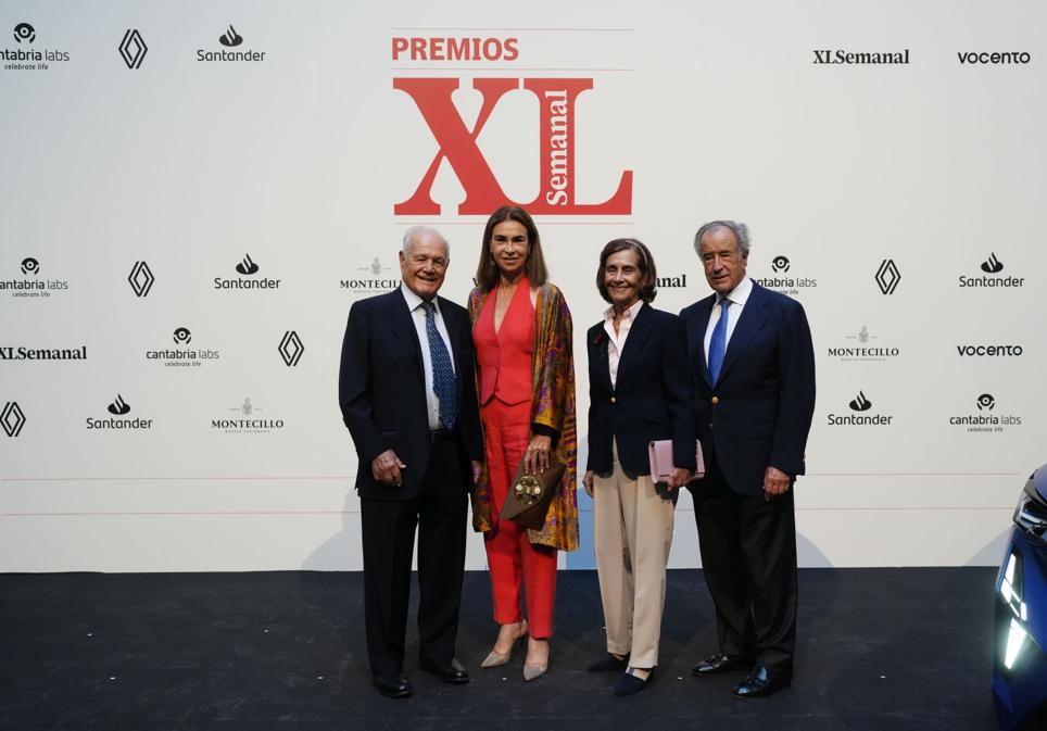 Juan Entrecanales, Carmen Posadas, Mercedes Franco y Jesús Sáinz, secretario general del Círculo de Empresarios.