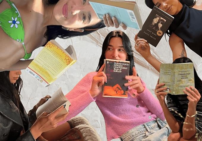 Collage realizado con fotografías de Dua Lipa compartidas por la cantante en Instagram.