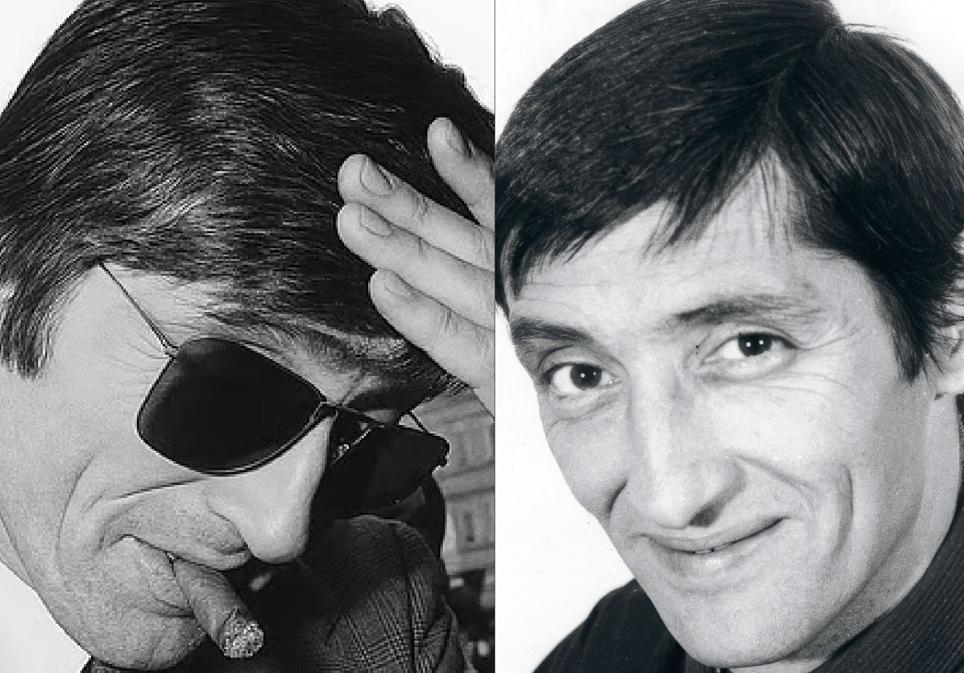Las dos caras de Spaggiari: en los años 70, cuando era un reconocido fotógrafo en Niza, y en un posado sin datar.