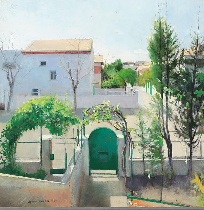 Una de las obras de María Moreno, 'Entrada de casa', de 1980.
