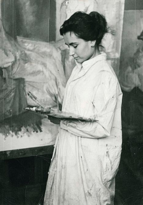 La pintora María Moreno, con luz propia