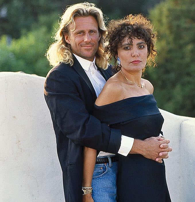 Borg con Loredana Bertè, su segunda esposa. Bertè ha contado que, una vez, tras un partido, Borg pidió prostitutas vestidas de cuero y con látigos para hacer una orgía.