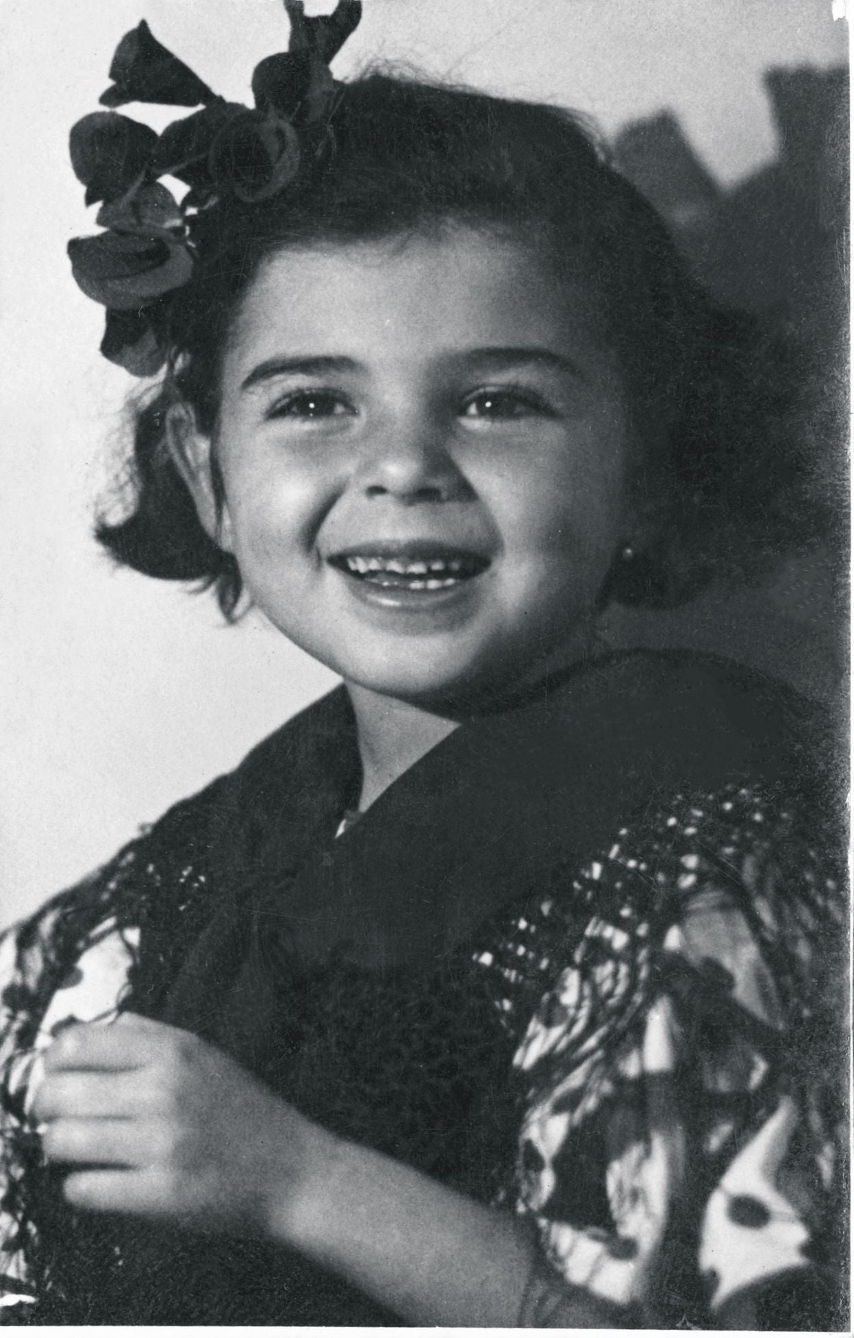 Carmen Laffón, en un retrato de infancia.