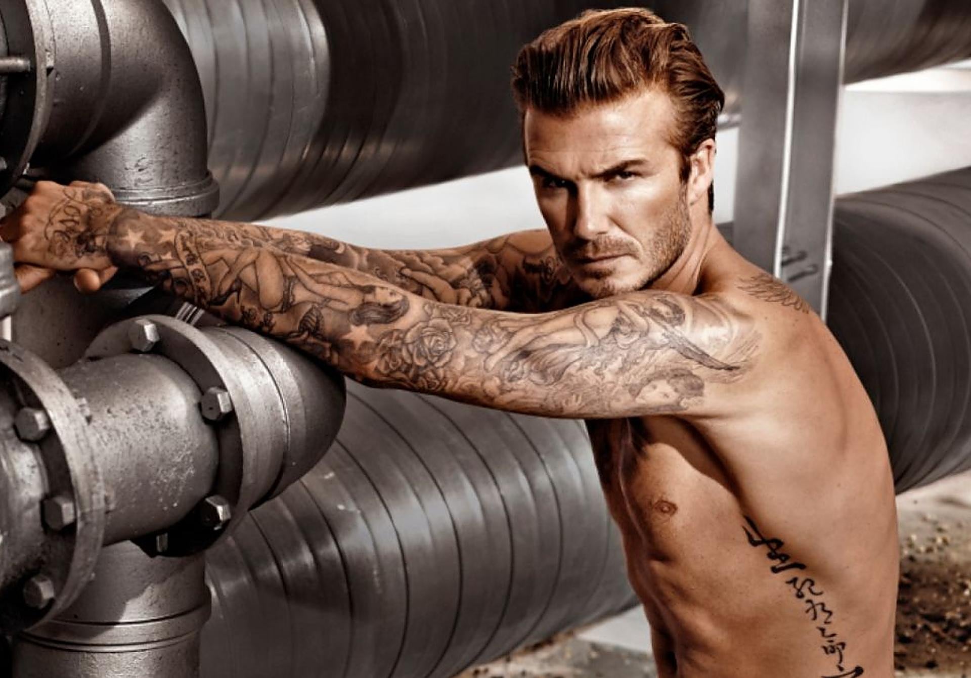 David Beckham, en una campaña de H&M, firma con la que inició una colaboración, como imagen y como diseñador de ropa interior, en 2012.