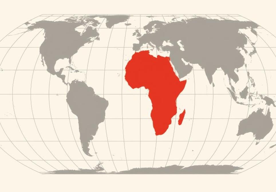 Proyección Equal Earth, diseñada por cartógrafos internacionales en 2018 y aprobada por la ONU el 4 de septiembre, y cuyas dimensiones son más acordes a la realidad, en especial el continente africano y Sudamérica.