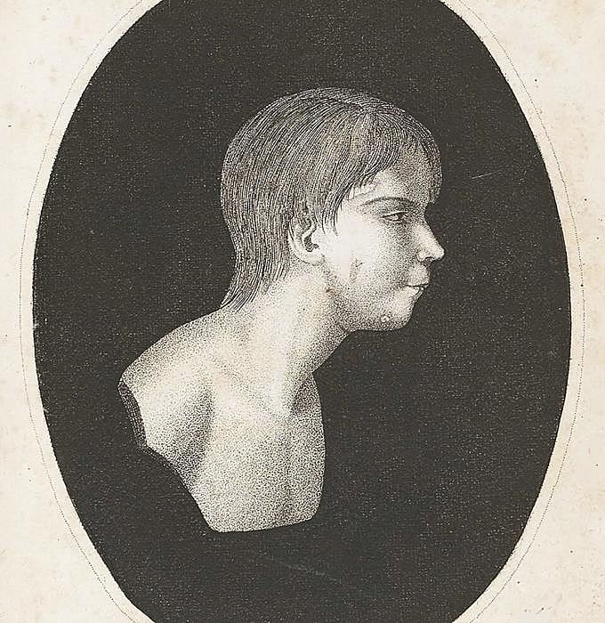Este grabado, de autor desconocido, ilustró la cubierta de 'De l'éducation d'un homme sauvage', obra publicada en París en 1801 por el propio Jean Itard, el médico que educó a Victor. De ahí que se lo considere su retrato más 'fiel'.