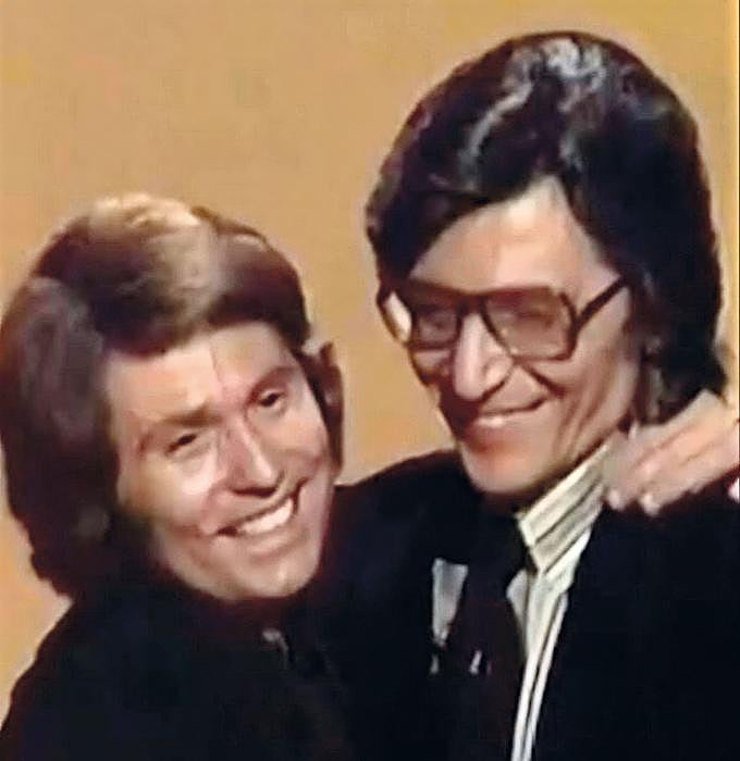 Raphael con Manuel Alejandro, compositor de muchos de sus éxitos.
