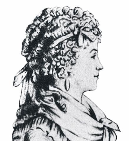 Un dibujo de la que sería la marquesa de Sade, aunque no hay ningún retrato fiable de ella, según los expertos.
