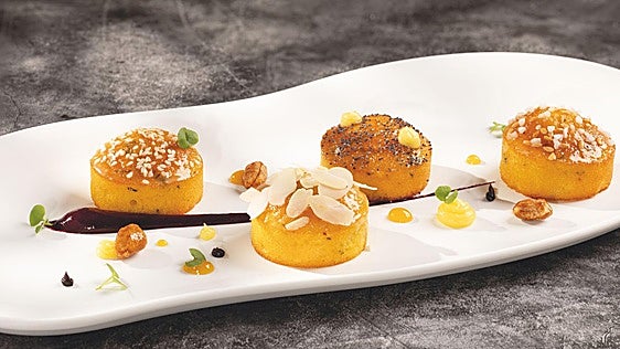 Bizcochos sin gluten de mandarina y albahaca