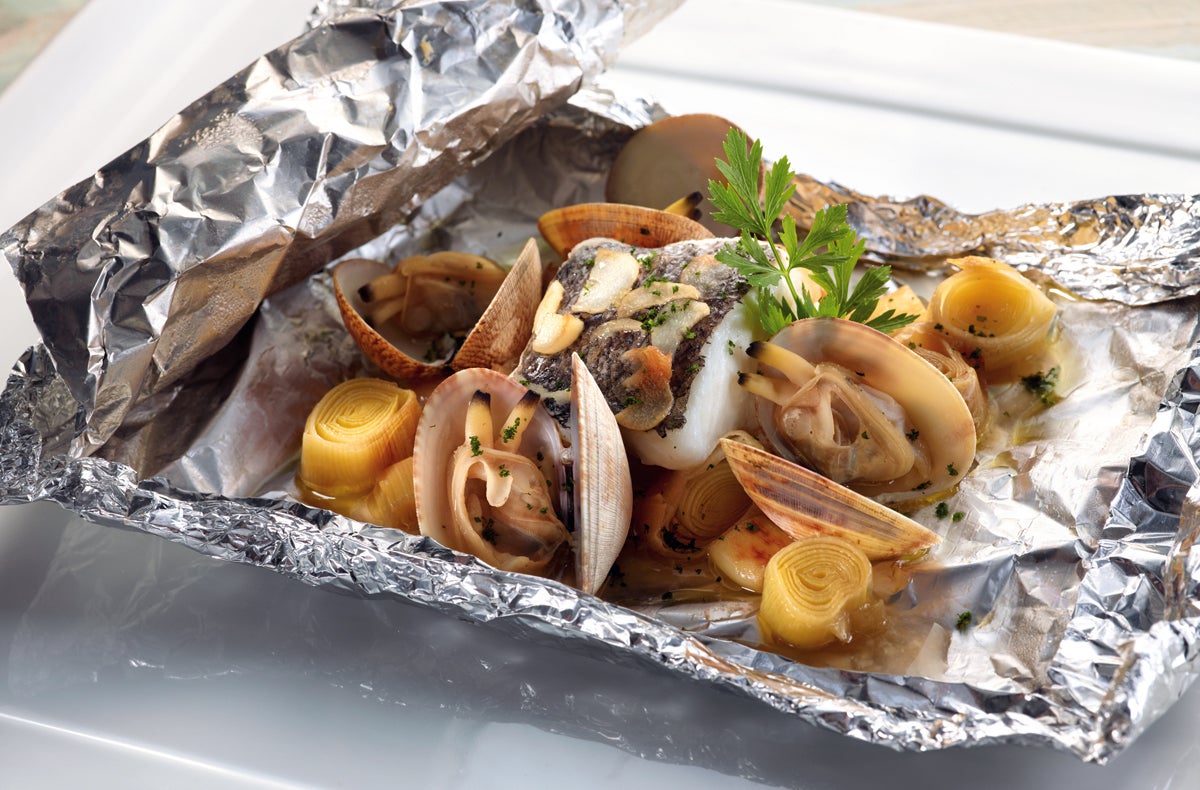 Merluza a la papillote