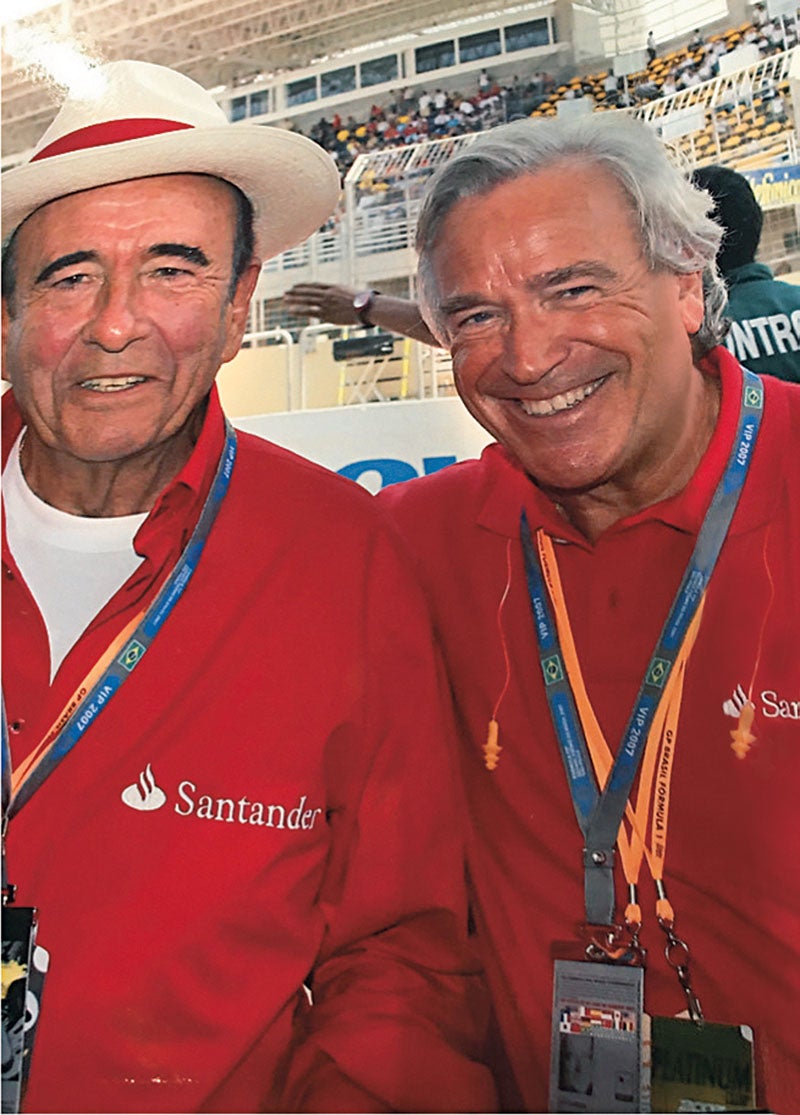 «Creo que Botín y yo fuimos amigos profesionalmente». Aquí, juntos, en el Gran Premio de F-1 de Interlagos, en Brasil, en 2007.