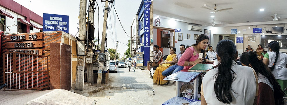 Varias docenas de mujeres y sus maridos aguardan en la sala de espera del doctor Bishnoi. Reconoce que al principio ponía un límite de edad –45 años– para iniciar el tratamiento, pero ahora solo pone como condición superar las pruebas médicas.