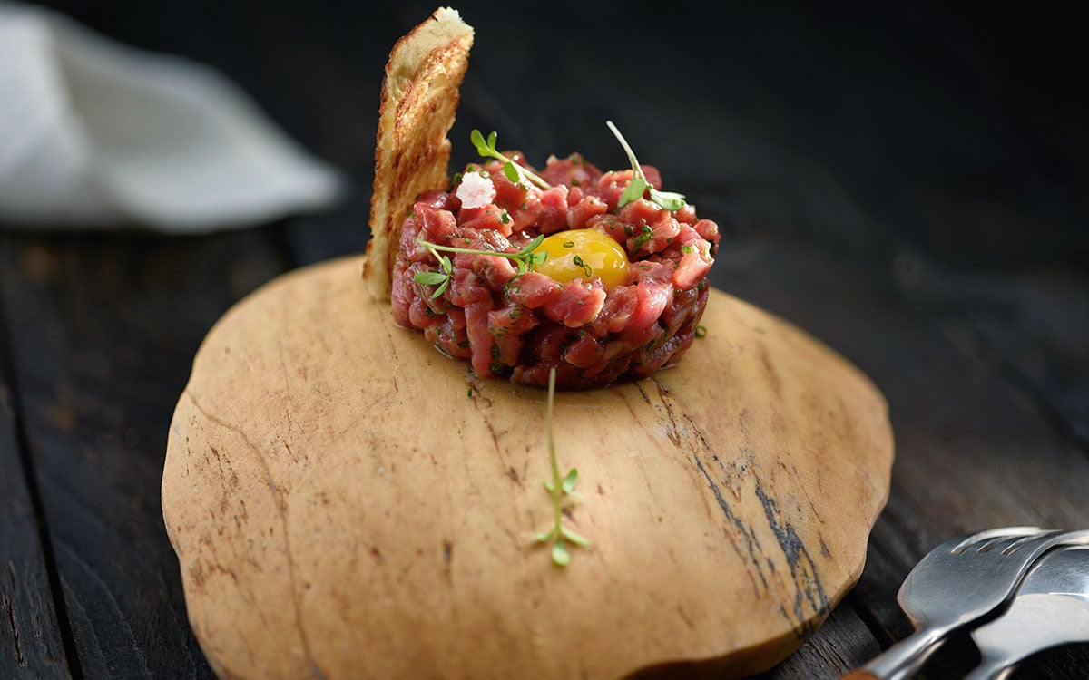 ¡Y listo! Ya tenemos nuestra receta de tártaro de carne de vaca terminado.
