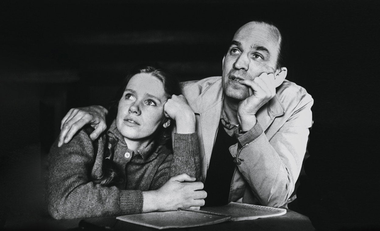 Las nueve películas que hicieron juntos (en la foto, durante rodaje de La hora del lobo) la convirtieron en un gran icono feminista-cultural de su época. Como pareja estuvieron juntos de 1965 a 1970.Tuvieron una hija.