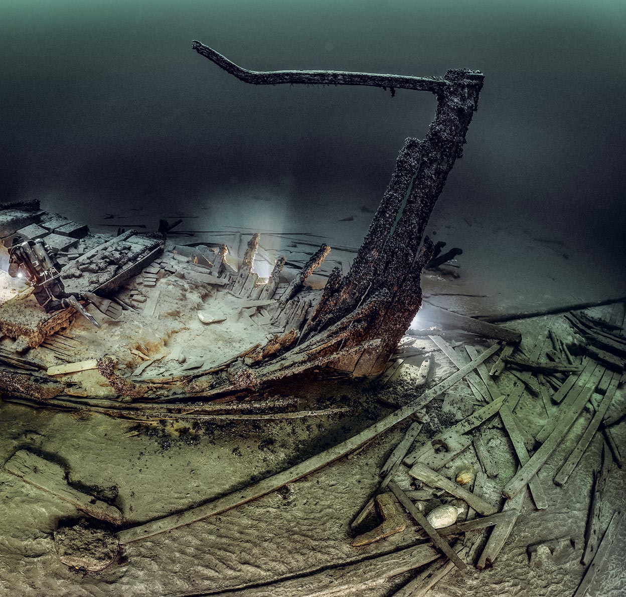 El increíble cementerio submarino del Báltico