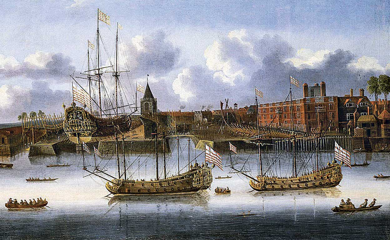 Naves de la Compañía de las Indias Orientales (ca. 1660).