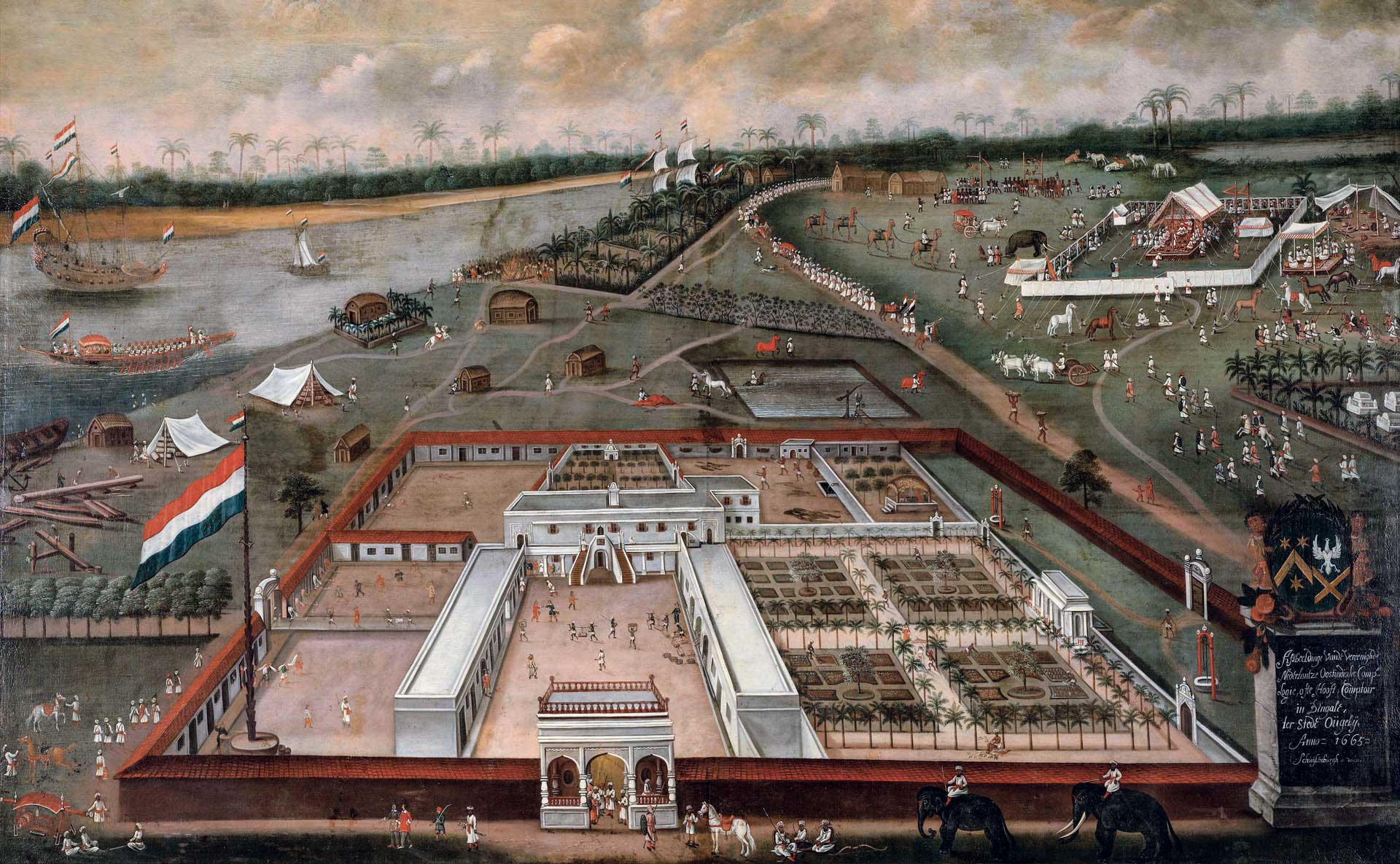 La compañía de las Indias orientales construyó grandes sedes y fortalezas que utilizó para apuntalar su poder en la India.