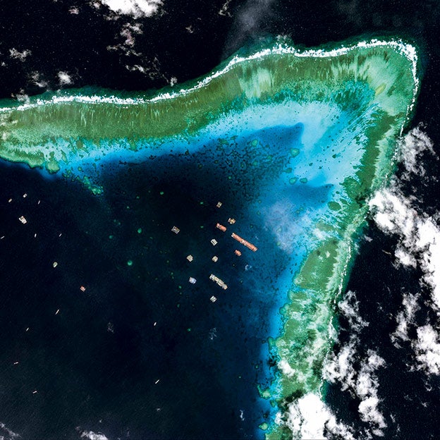 Las islas Spratly, en disputa, son un conjunto de islotes y arrecifes cuyas aguas son ricas en pesca, gas y petróleo.