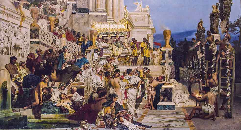 Un historiador alemán contemporáneo afirma que los cristianos realmente incendiaron Roma y que ‘por eso’ Nerón habría ordenado masacrarlos.