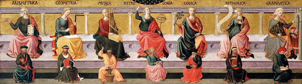 Mientras que en el siglo XV había una catedrática y varias estudiantes en la Universidad de Bolonia (en la imagen, panel de esa época), En España solo se autorizó el acceso de la mujer a los estudios en 1910.