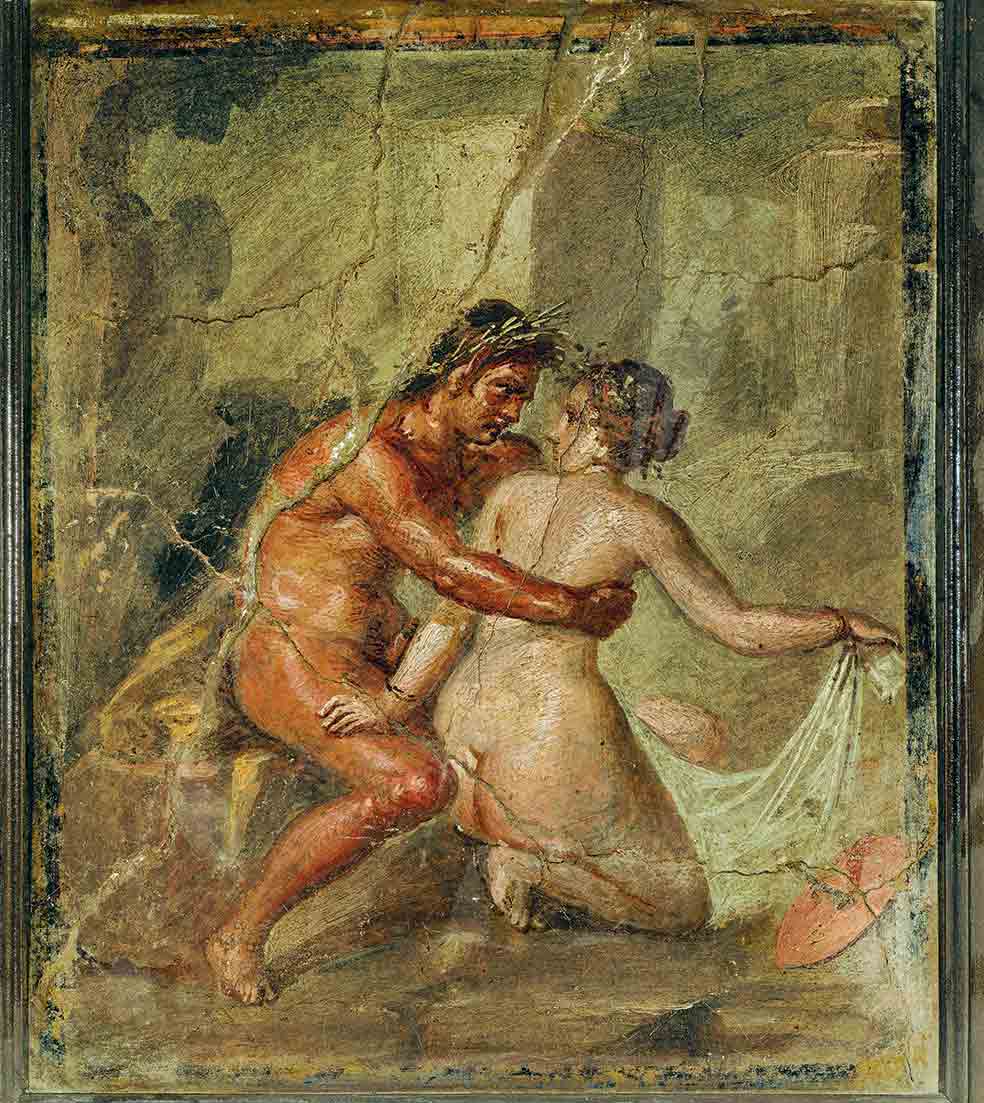Las osadas pinturas de Pompeya, como está del siglo III a. C,, 'compensaban' las frustraciones de la vida real, menos excitante de lo esperado.