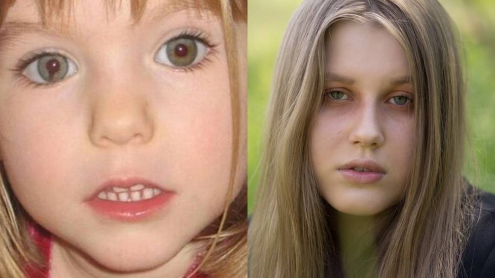 La joven polaca Julia Faustyna, de 21 años, afirma que ella es Madeleine, basándose en un adopción «sin explicaciones» y su parecido físico, incluido un rasgo hereditario en el iris.