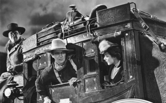 Escena de La diligencia, 1939, de John Ford que pasará a ser considerada como 'la madre de todos los westerns'.