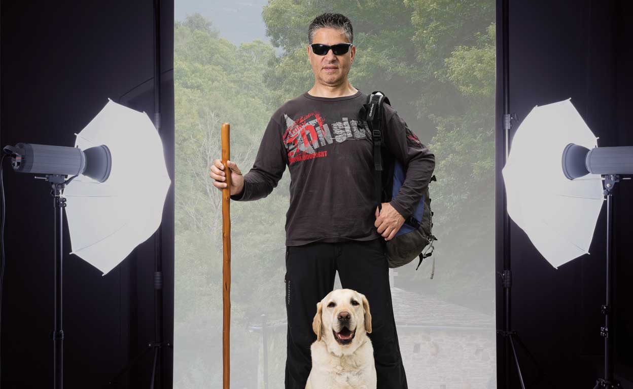 "No es tan diferente hacerlo siendo ciego. ¡Galicia tiene un color especial!