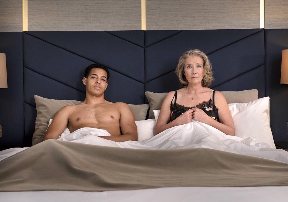 Good luck to you, Leo Grande, una comedia sobre el 'despertar sexual' de una profesora viuda, protagonizada por Thompson y Daryl McCormack, se estrena el 17 de junio en el Reino Unido.