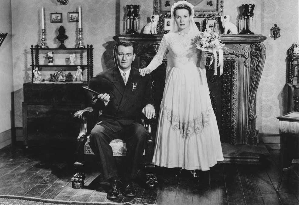 Maureen y John Wayne se entendían tan bien en pantalla que el púbico creía que estaban casados.