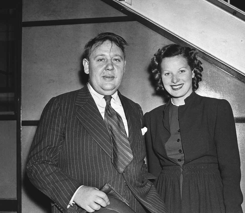 Charles Laughton fue su padrino en el cine.