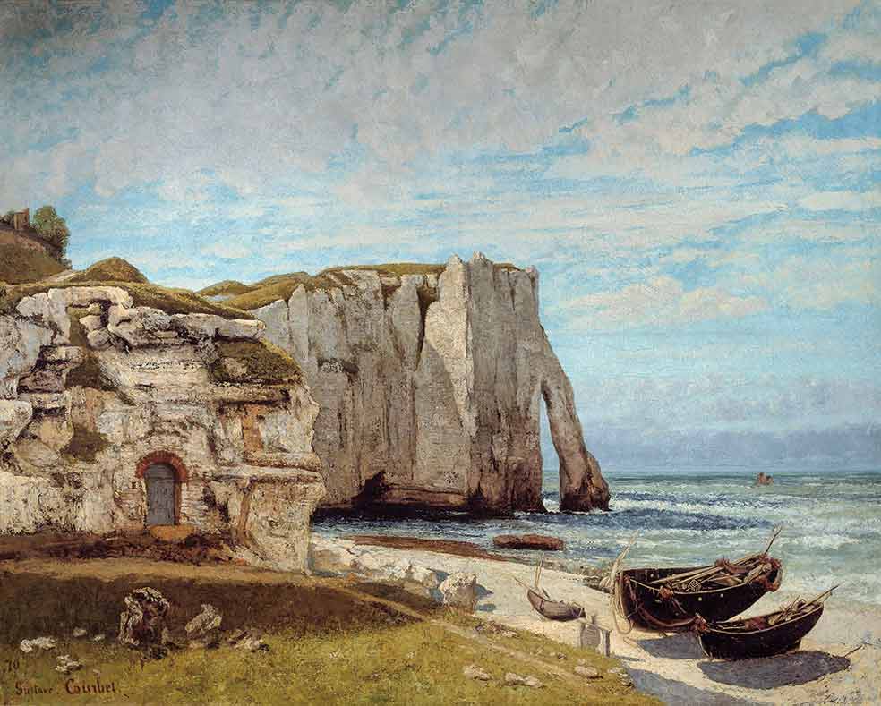 Paisaje de Courbert de 1870. |