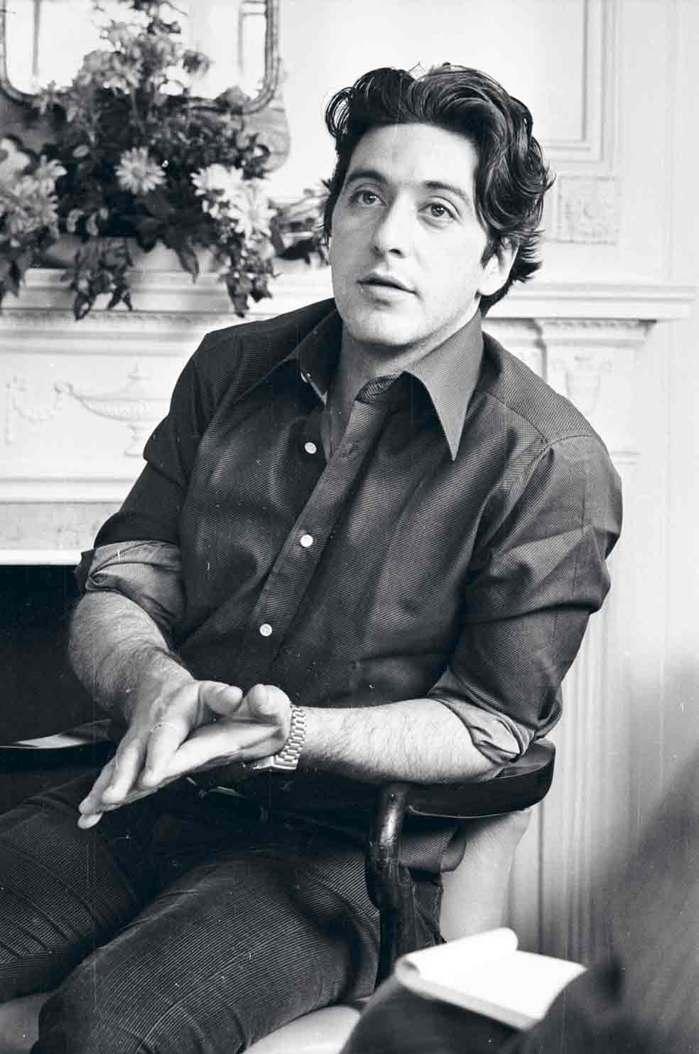 Pacino, en 1974. Ya había hecho El Padrino y Serpico y preparaba Tarde de perros. Se convirtió en actor de culto en tiempo récord. A principios de los ochenta, su carrera se resintió un poco, pero Scarface –en el 83– lo devolvería a lo más alto.