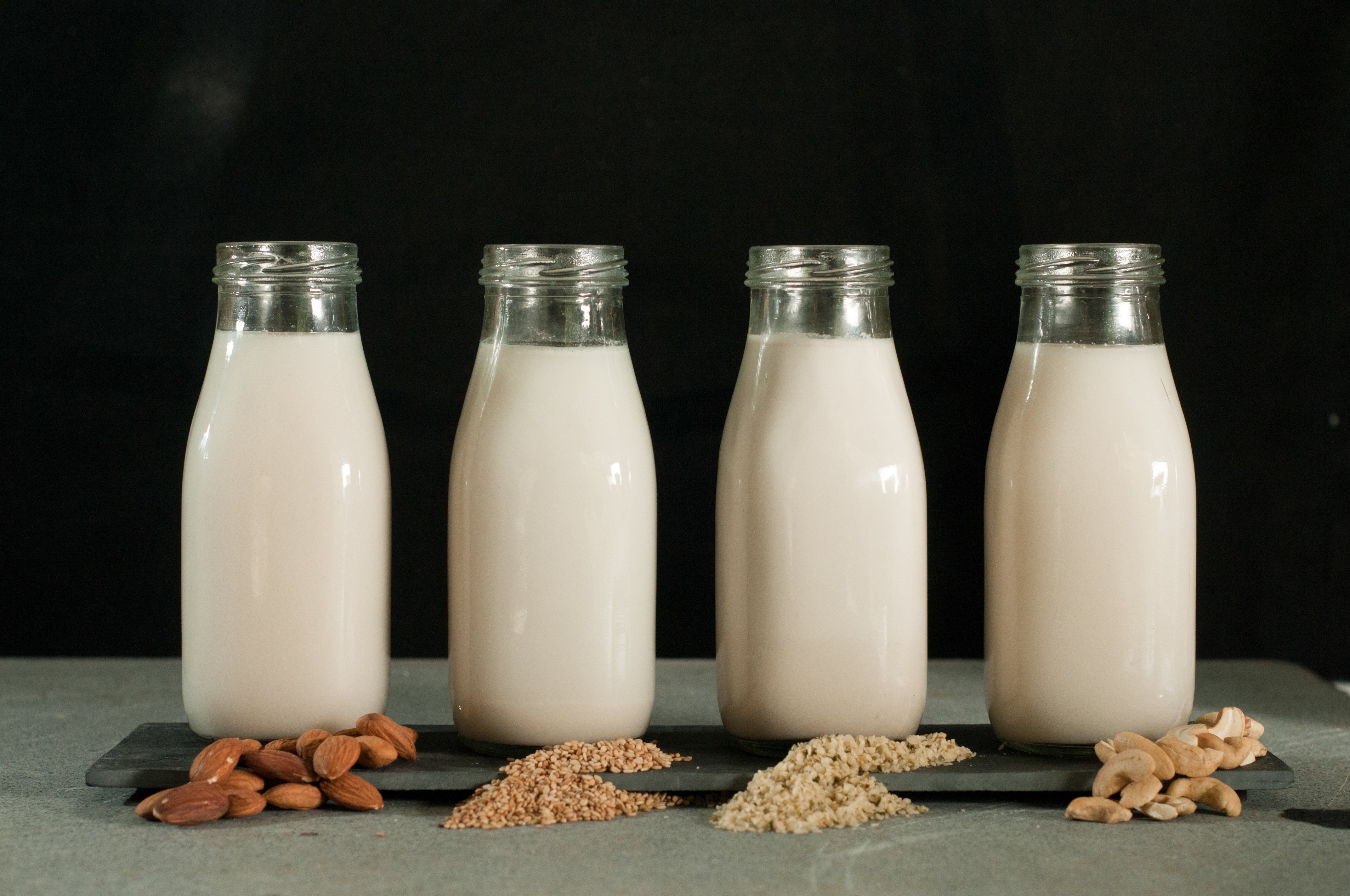 Leche, soja, avena, nueces, coco, arroz... |