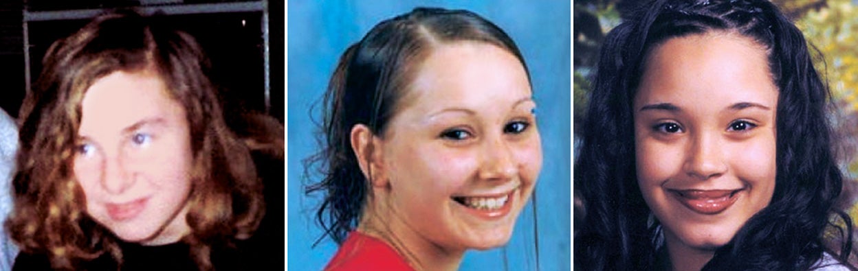 Michelle Knight, Amanda Berry y Gina DeJesus estuvieron entre 9 y 11 años secuestradas. Berry tuvo una hija en la casa; tenía 6 años cuando fueron rescatadas.