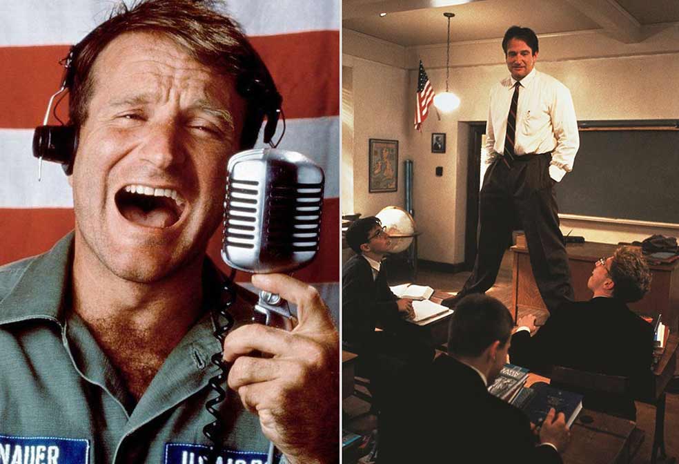 Williams protagonizó algunas de las películas que marcaron los 90, como Good Morning Vietnam, El club de los Poetas Muertos o Despertares, que aprovechando la vis cómica del actor abordaban verdaderos dramas.