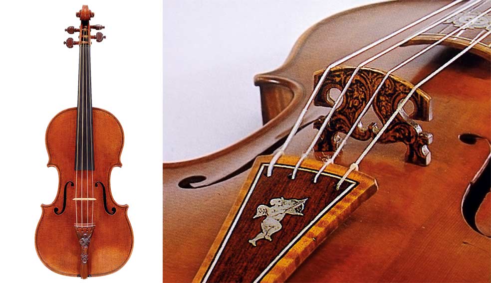 Se llama Lady Blunt (a la izda.), como una de sus dueñas, nieta de Lord Byron. En 2011, la Nippon Music Foundation recibió por él 15 millones de euros de un comprador anónimo, que entregó a las víctimas del tsunami de Fukushima. (A la derecha) Los 650 Stradivarius que se conservan tienen tres siglos de vida: se han retocado muchas veces. Solo hay uno que se conserva intacto (incluido el barniz); es el Tenor Toscano, una viola de 1690 que se expone en Florencia.