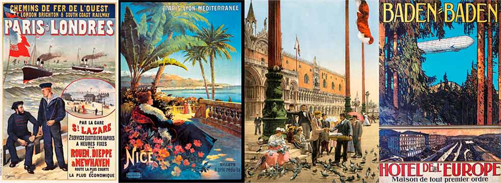 Los fotógrafos vieron un filón en el turismo, frecuentando destinos populares como Venecia, Jerusalén o Nueva York para vender postales a los turistas.