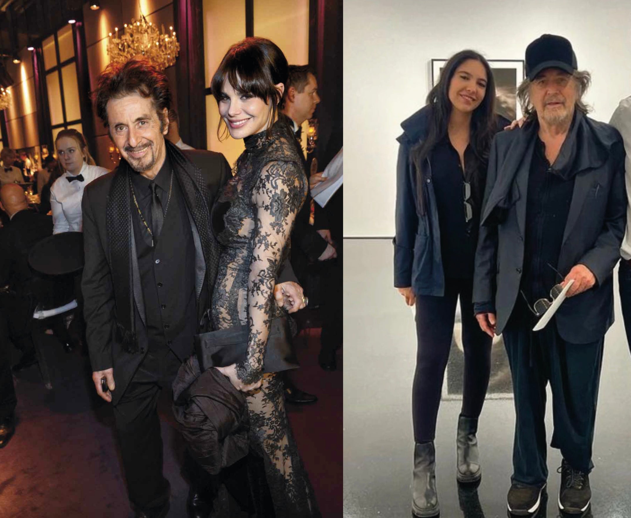 Con Lucila Polak (izquierda) vivió un romance durante más de diez años. Sus últimas novias han sido mucho más jóvenes que él. A Noor Alfallah (derecha), la madre de su último hijo, le saca 54 años. Ya no son pareja.