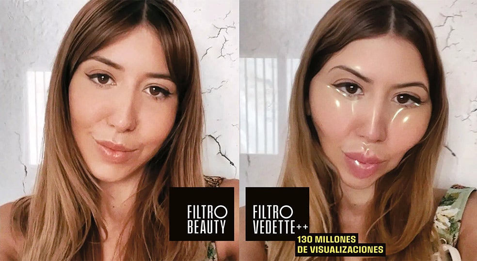 Un 70 por ciento de los usuarios de filtros en Instagram tiene entre 13 y 24 años, y la mayoría de ellos añade a sus retratos el mismo tipo de rasgos.