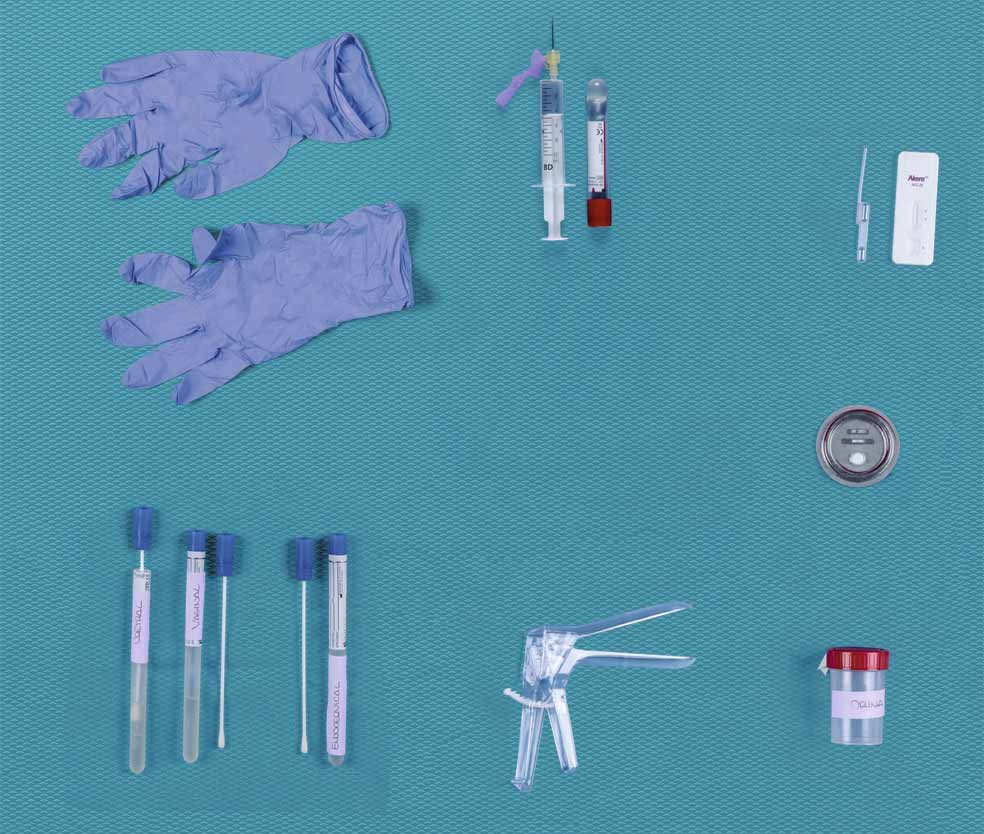 Este es el instrumental que se utiliza en un hospital cuando se denuncia haber sido víctima de una violación.